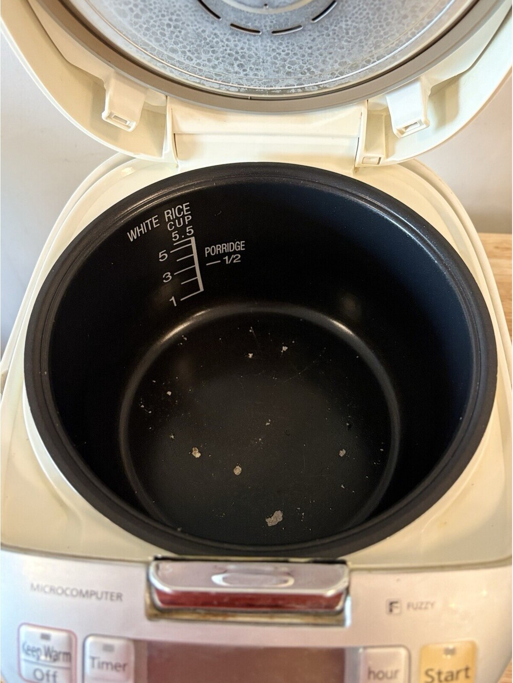 Panasonic SR-MGS102 Microcomputer Rice Cooker Steamer 5.5 Cup White Fuzzy Logic - Picture 2 of 8